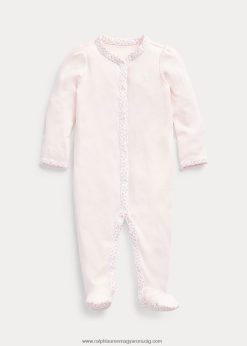 virágos díszítésű talpú kezeslábas 2680487715 baba Ralph Lauren finom rózsaszín