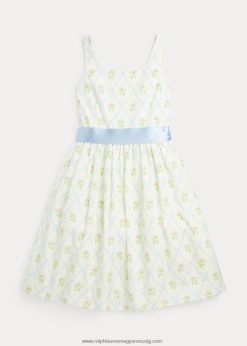 virágos eperfa selyemkeverék ruha 2680487516 gyerekek Ralph Lauren megan rácsos