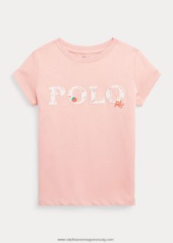 virágos logós pamut dzsörzé póló 2680486809 gyerekek Ralph Lauren adirondack rózsa