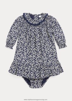 virágos pamut dobby ruha & bloomer 2680488230 baba Ralph Lauren gabrielle virágos