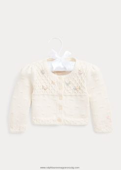 virágos pamutkardigán 2680488011 baba Ralph Lauren klubházi krém