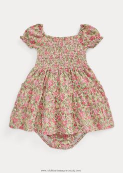 virágos smocked jersey ruha & bloomer 2680487861 baba Ralph Lauren esme virágos