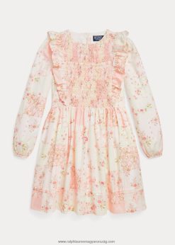 virágos smocked pamut poplin ruha 2680487560 gyerekek Ralph Lauren valentin patchwork