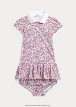 virágos stretch hálós pólóruha és virágzó 2680487845 baba Ralph Lauren tyler virágos