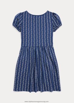 virágos stretch ponte ruha 2680487601 gyerekek Ralph Lauren Júlia virágos csík