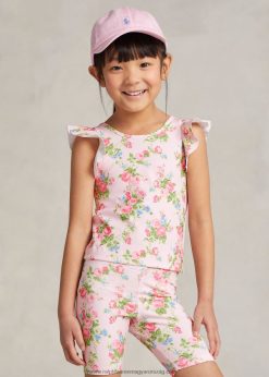 virágos teljesítmény jersey felső 2680486709 gyerekek Ralph Lauren hannah virágos