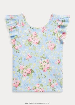 virágos teljesítmény jersey felső 2680486710 gyerekek Ralph Lauren rylee virágos