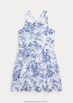 virágos vászon-pamut ruha 2680486811 gyerekek Ralph Lauren dauphine virágos