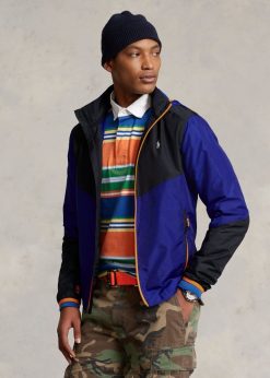 vízlepergető ripstop kabát 268048128 férfiak Ralph Lauren város királyi/fekete