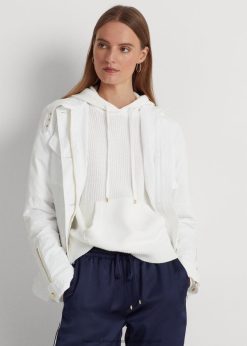 vízlepergető taft mezei kabát 2680484873 nők Ralph Lauren fehér