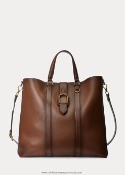 welington csiszolt borjúbőr táska 2680488988 férfiak Ralph Lauren sötétbarna/gesztenye