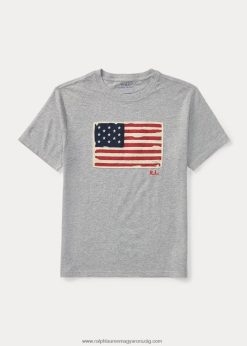 zászlós pamut dzsörzé póló 2680485911 gyerekek Ralph Lauren és hanga fölött