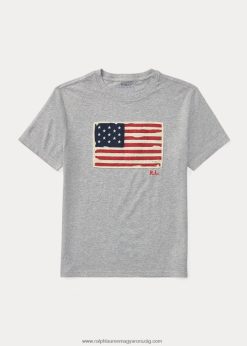 zászlós pamut dzsörzé póló 2680486290 gyerekek Ralph Lauren és hanga fölött