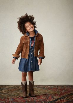 zászlós pamut nyakú pulóver 2680486793 gyerekek Ralph Lauren vadásztengerészet