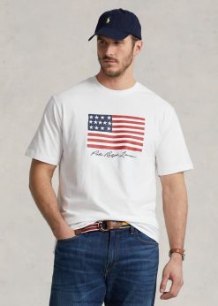 zászlós trikó póló 2680481464 férfiak Ralph Lauren fehér